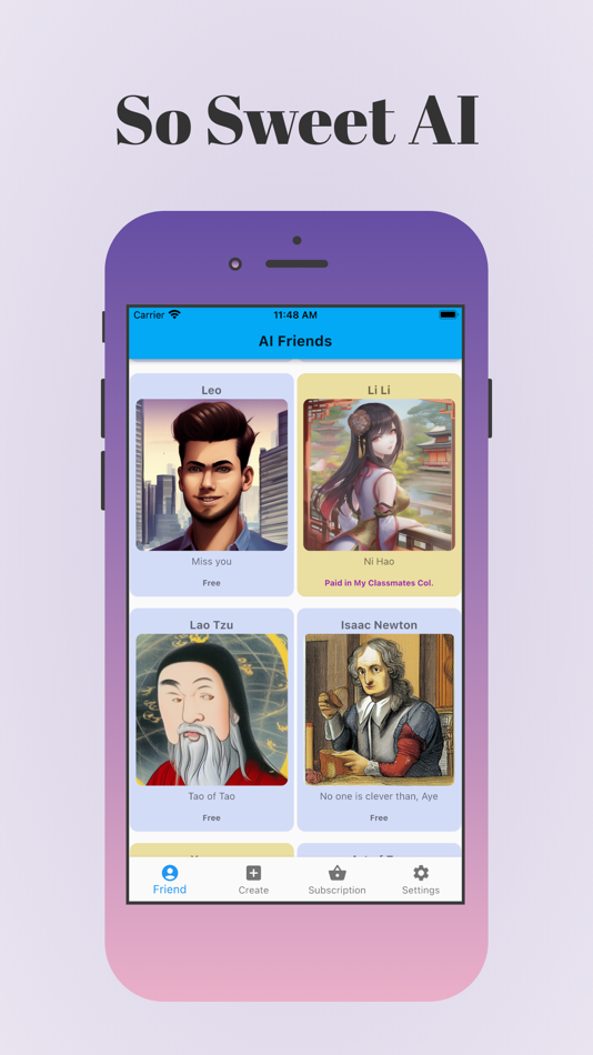 #6. AI Friend Chat:Character,Photo (iOS) 由: ZanChat (Guangzhou) Information Technology Co. Ltd.