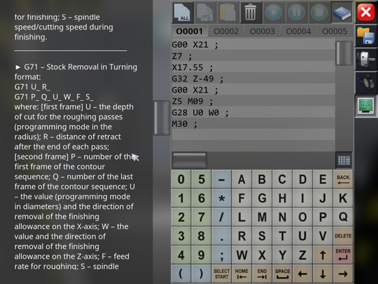CNC Lathe Simulator iPad app afbeelding 5