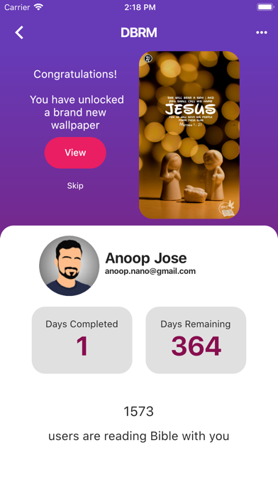 Daily Bible Reading Mission screenshot