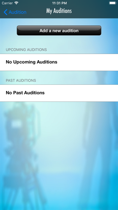 Actor Audition App Screenshot