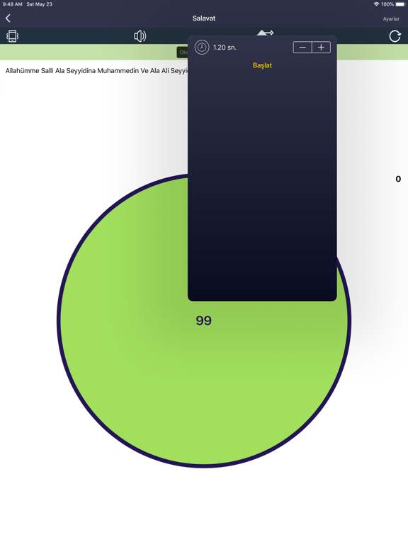 Zikirmatik - Tesbih Et iPad screenshot 4 - Utilities app