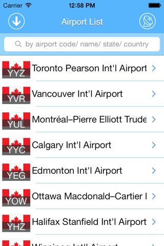 Canada Airport - iPlane Flight Informationのおすすめ画像5