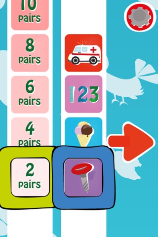 マッチカード - 男の子のためのゲームは（子供の記憶力や車やトラックカードと集中を訓練するために非常に良い無料アプリです）のおすすめ画像3
