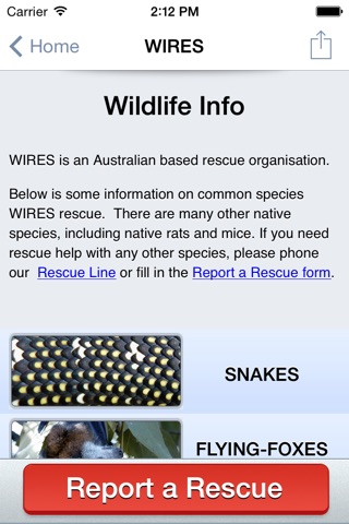 WIRES Wildlife Rescue App screenshot 4