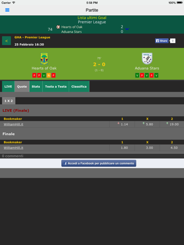 Screenshot #6 pour Diretta365 - Football Livescores