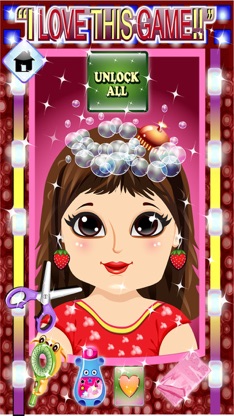 Baby Hair Saloon Makeover - cut, color, wash & create fun different hairstyles for princess free screenshot 1