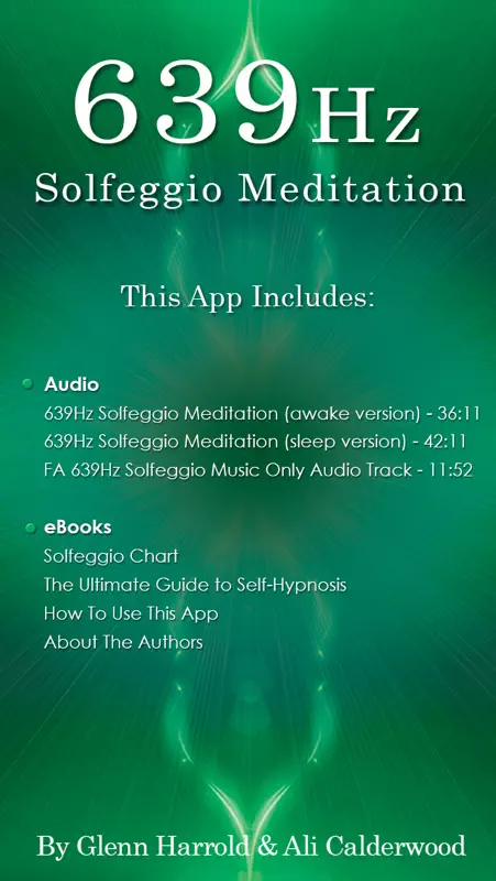 639hz Solfeggio Sonic Meditation by Glenn Harrold & Ali Calderwood screenshot 1 of 5