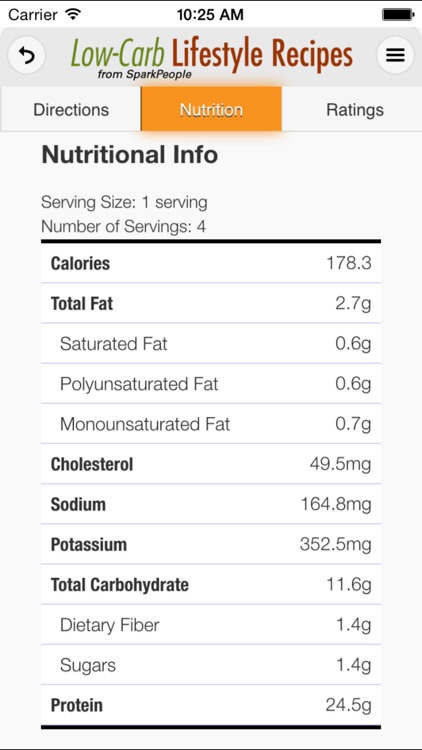 Low-Carb Lifestyle Recipes from SparkPeople screenshot-3