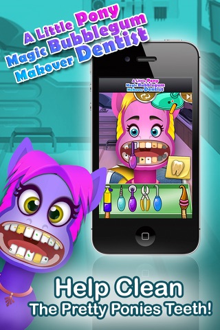 Little Pony Magic Bubble-Gum Friendship Make-Over Dentist Game screenshot 2