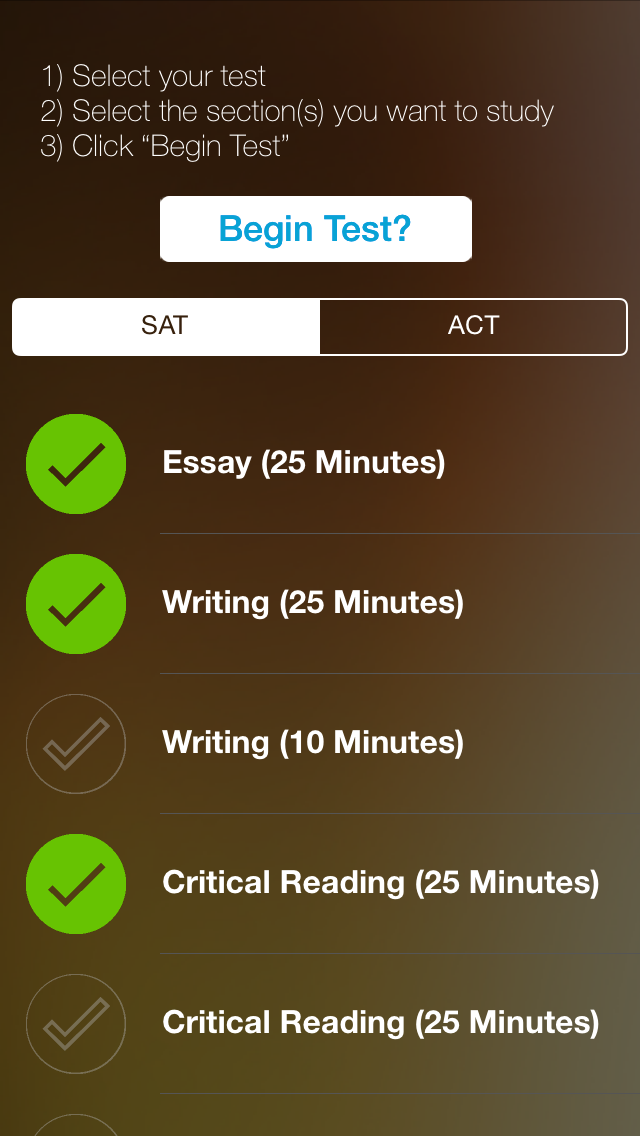 Screenshot #2 pour SAT/ACT Test Timer