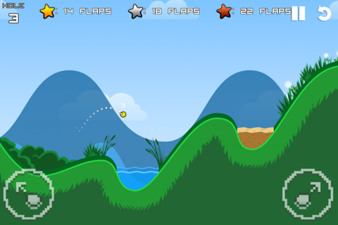 Скриншот из Flappy Golf