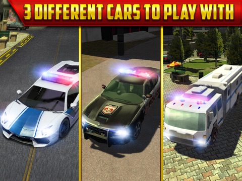 Police Car Parking Simulator Game - Real Life Emergency Driving Test Sim Racing Gamesのおすすめ画像2