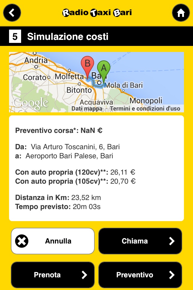 RadioTaxiBari screenshot 3