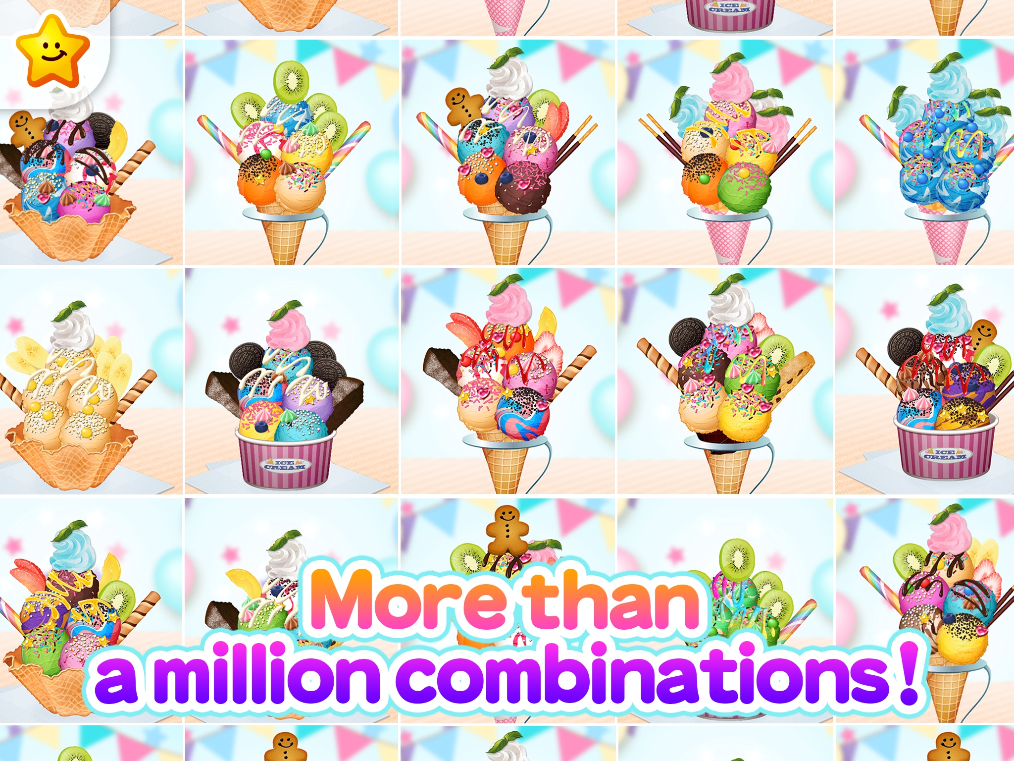 Let's do pretend Ice-cream shop! - Work Experience-Based Brain Training App