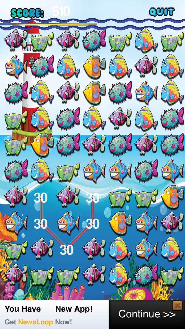 Fish Match Mania Water Puzzle - Where's my bubble?  FREEのおすすめ画像2