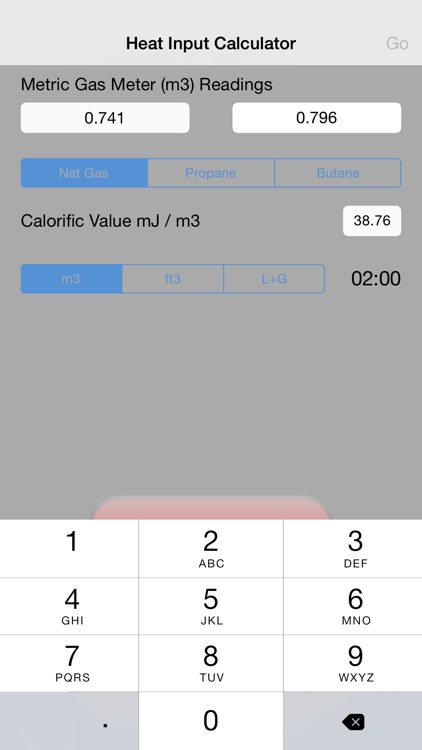 Heat Input Calculator screenshot-3