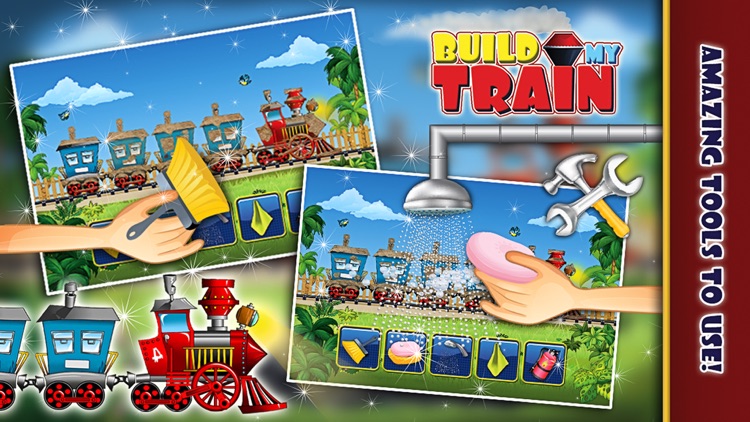 Build My Train – Make & repair vehicle in this crazy mechanic game for kids