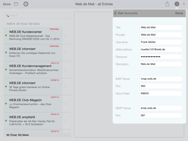 CRM Business Mail - eMail, Contacts and Notes for the professional Customer Relationship Management screenshot-3