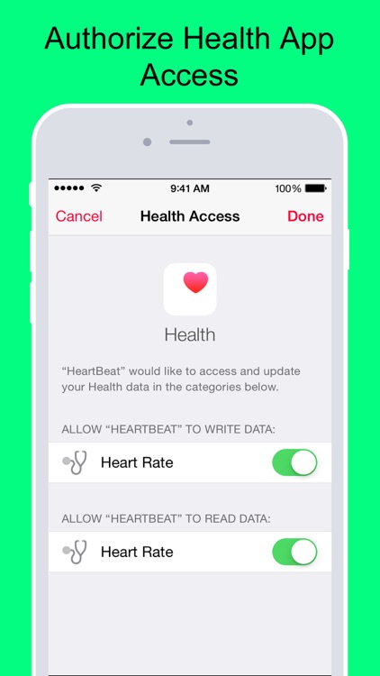 HeartBeat to Health App for Wahoo TICKR, Polar and Garmin