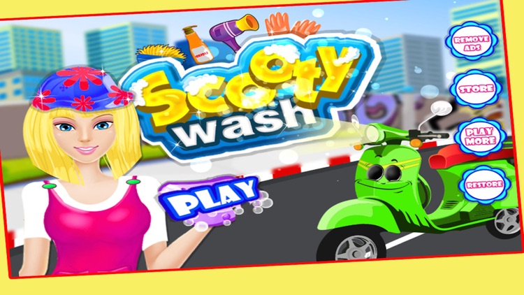 Scooty Wash – Garage kids auto salon washing game and repair shop screenshot-4