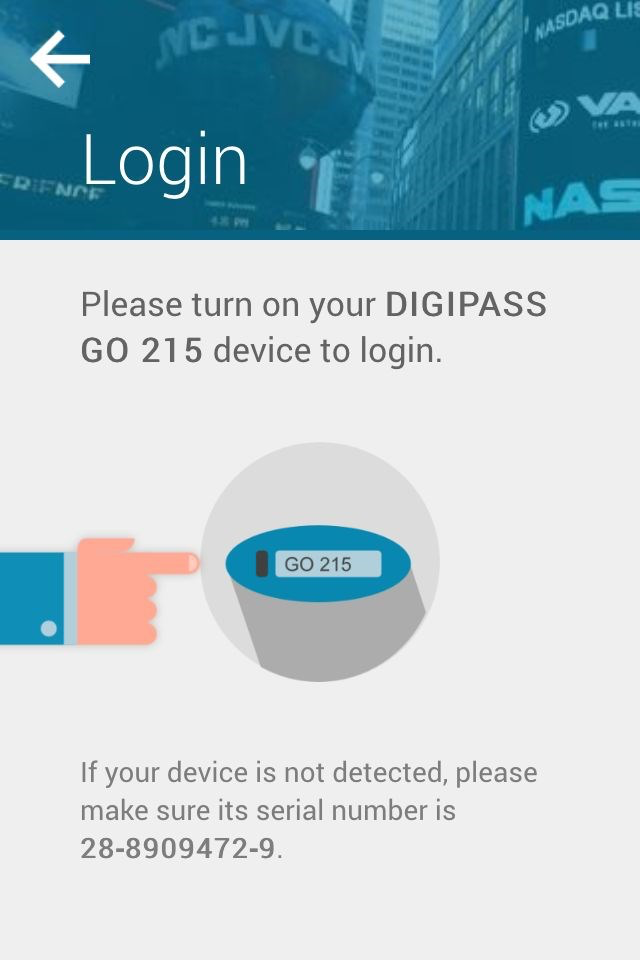DIGIPASS GO215 Demo