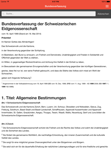 Screenshot #4 pour Bundesverfassung BV Schweiz PRO