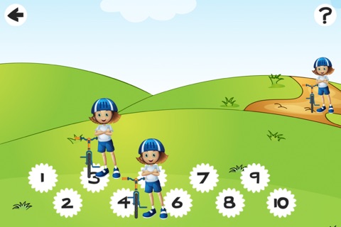 About bicycle; counting game for children: learn to count 1 - 10 screenshot 2