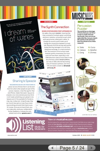 Music Alive! Magazine screenshot 2