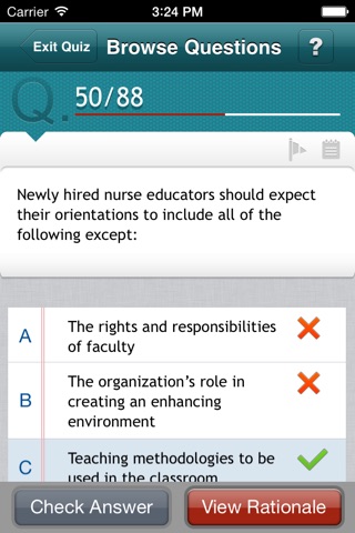 Certified Nurse Educator Q&A Review screenshot 3