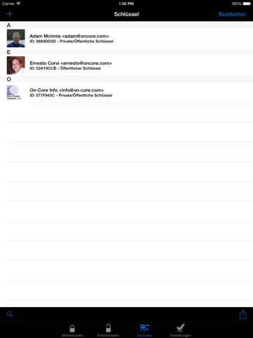 secumail ipad bildschirmfoto 2