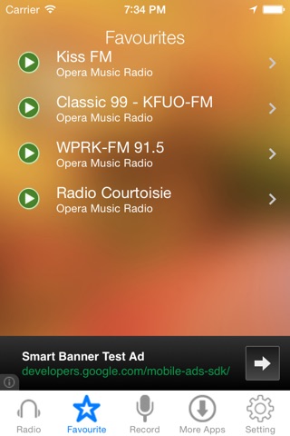 Opera Music Radio Recorder screenshot 2