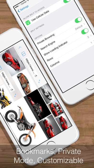 Split Web Browser Free: Fast Multitasking and Full Screen Multiple Tab Browsing for iPhone and iPadのおすすめ画像4
