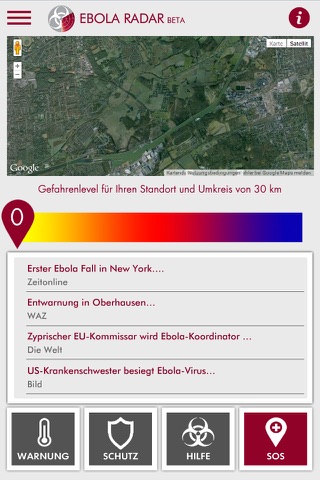 Ebola Radar screenshot 2