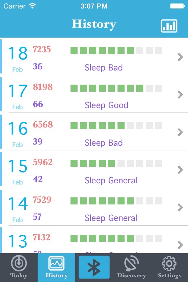 BraceletApp screenshot 2