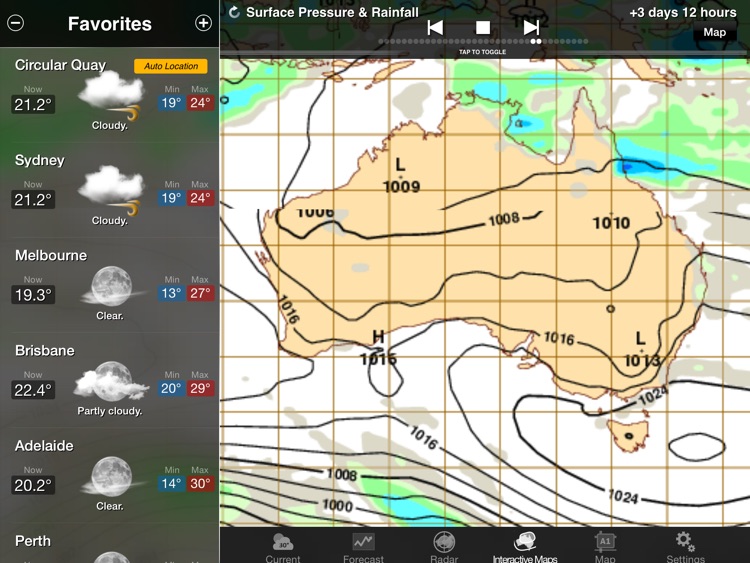 AUS Weather for iPad HD screenshot-3