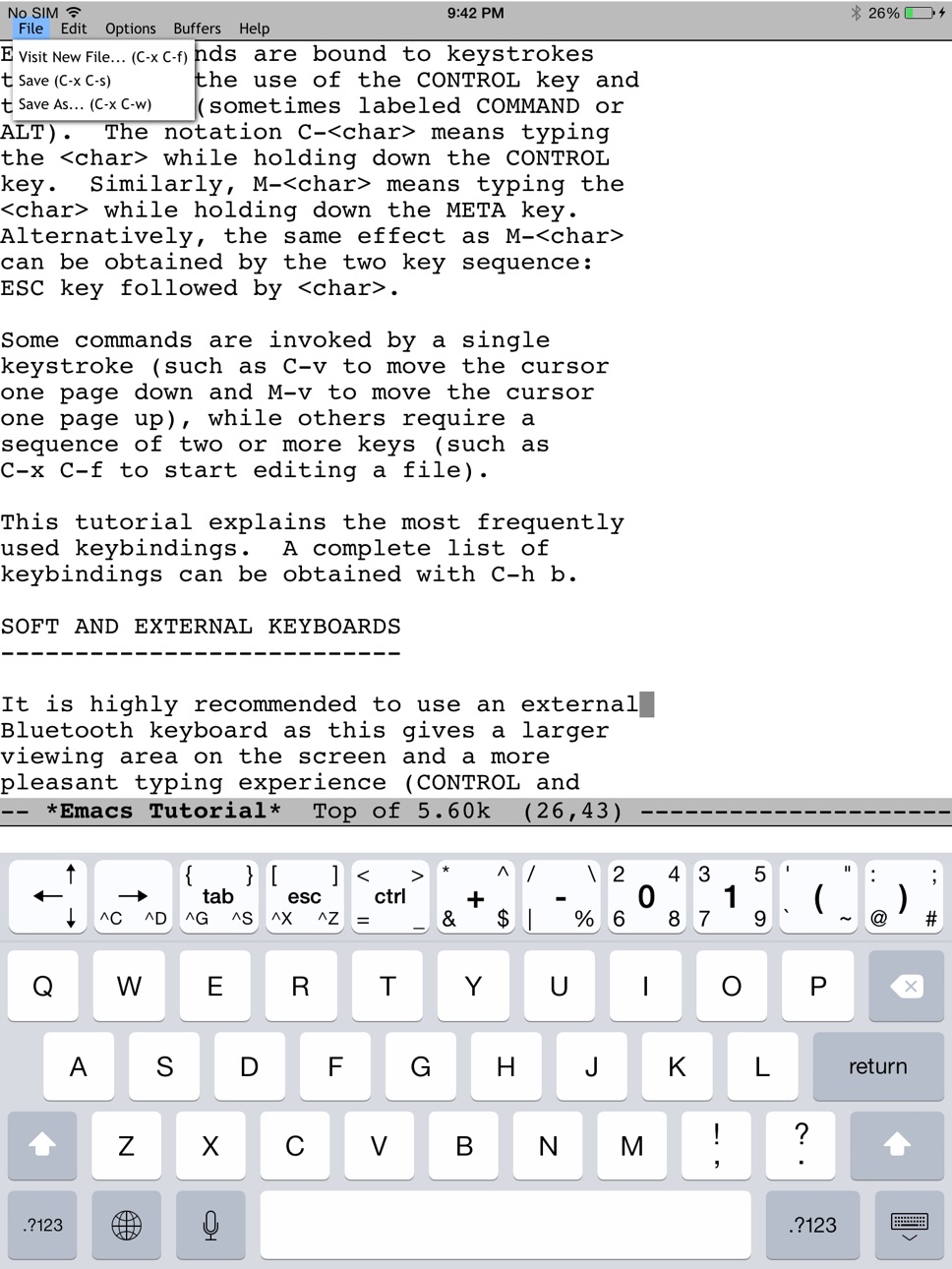 iPad screenshot