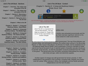 Free Life In UK - Book for preparation for LITUK Test for United Kingdom Naturalization and ILR screenshot #4 for iPad