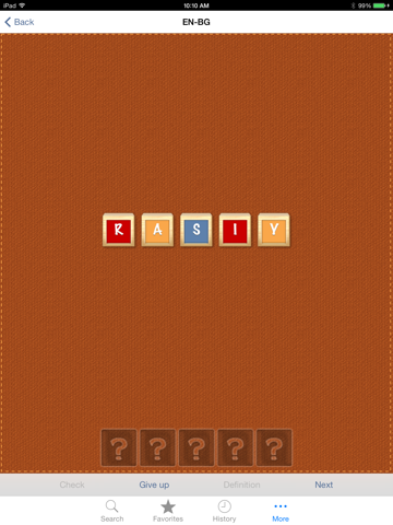 Bulgarian<>English Dictionary iPad screenshot 4 - Reference app