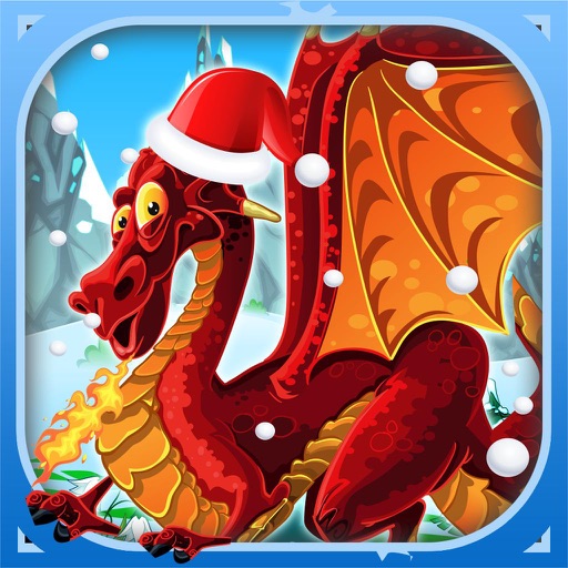 A Dragon in Fire Arrow Battle - Pocket Dinosaur to Christmas Escape FREE icon