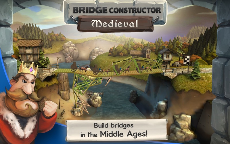 bridge constructor medieval iphone screenshot 1