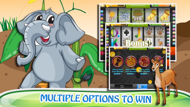 “AA African Safari Video Slots: Play Free Vegas Style Cosmic wildlife Casino MonsuMachine screenshot-4