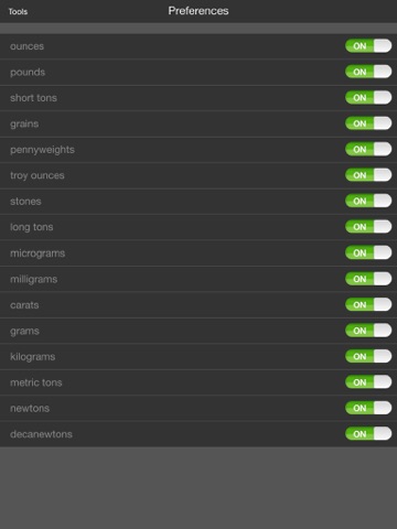 Mila's Weight Converter iPad screenshot 4 - Utilities app