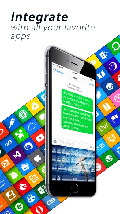 Screenshot #1 pour Bible Keyboard Background Inspirational Color Themes for iPhone, iPad, iPod