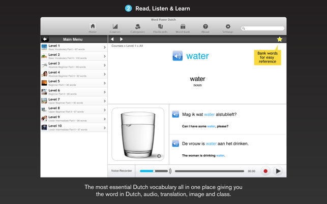 WordPower Learn Dutch Vocabulary by InnovativeLanguage.com(圖2)-速報App