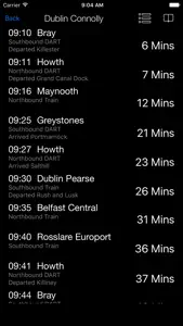 Rail Ireland screenshot #2 for iPhone