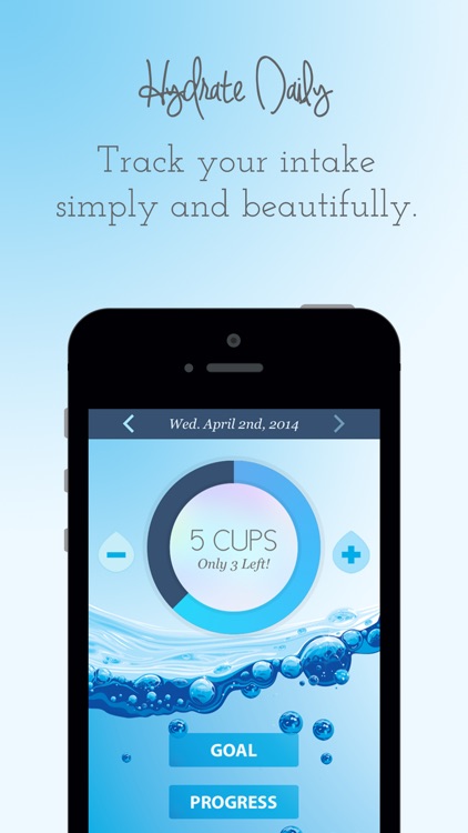 Hydrate Daily - Water Log Tracker & Reminders