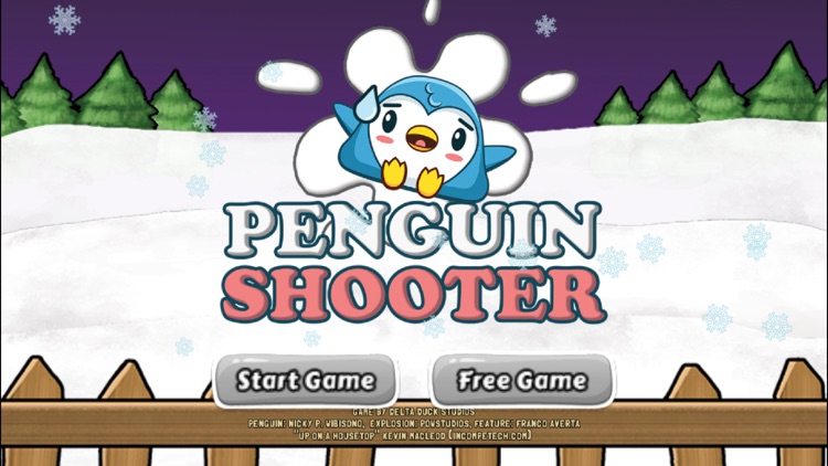 Penguin Bird Shooter Club FREE - Fling snowballs to shoot down penguins game