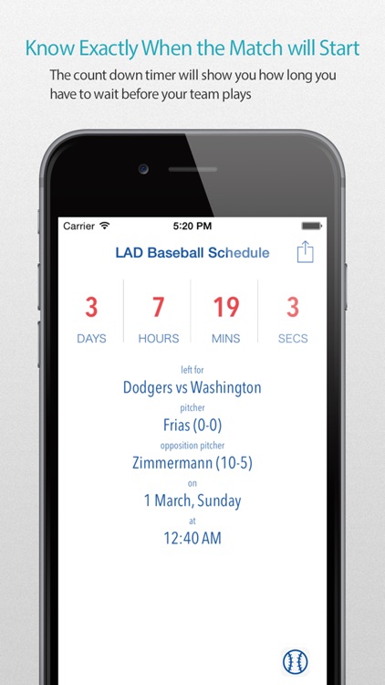 LAD Baseball Schedule Pro