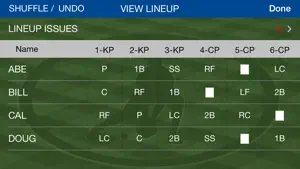 Play Ball Lineup  - Youth Baseball and Softball Lineup Maker screenshot #6 for iPhone