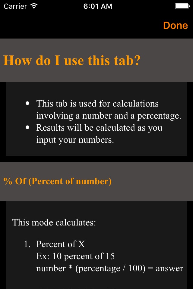 PercentDiff - the Shaolo Percent and Percentage Calculator screenshot 4